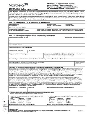 Salary/Pension Payment Form