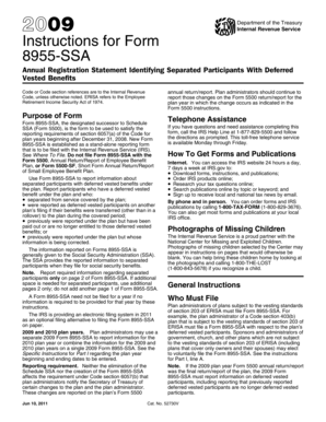 Instructions for Form 8955-SSA