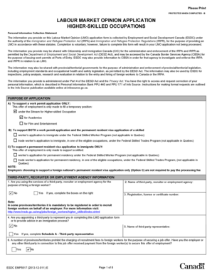 Labour Market Opinion Application