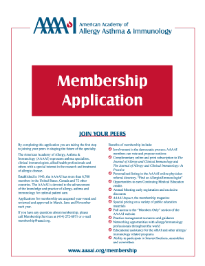 AAAAI Membership Application Form
