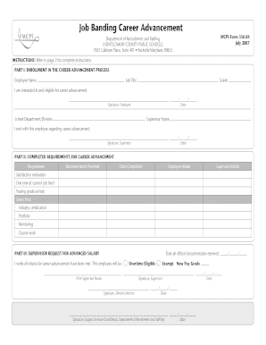 Montgomery County Public Schools Career Advancement Form