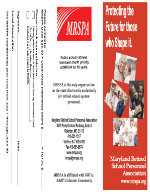 MRSPA Membership Application and Dues Form