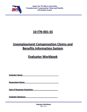 Unemployment Compensation Claims and Benefits Evaluator Workbook