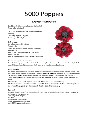 5000 Poppies Submission Form
