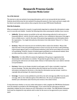 CMS Website Evaluation Form