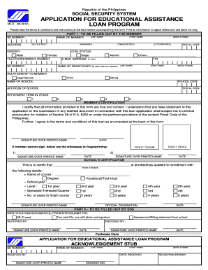 Philippines Educational Assistance Loan Application