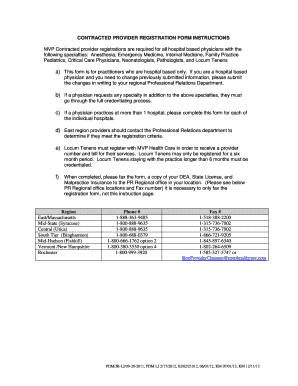 Contracted Provider Registration Form