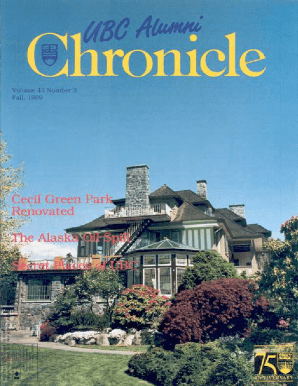 UBC Alumni Chronicle Update Form