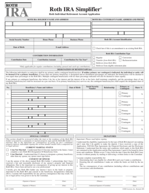 Roth IRA Application Form