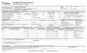 Aetna Enrollment/Change Request Form