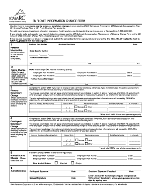 Employee Information Change Form