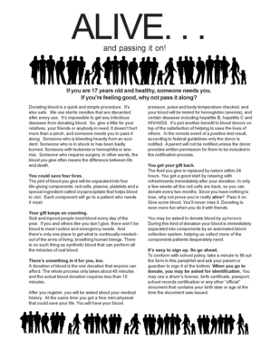 Blood Donation Consent Form