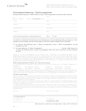 Credit Suisse Privilegia 3rd Pillar Investment Offer