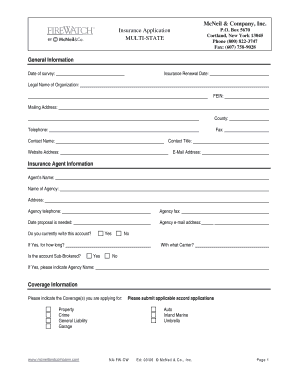 FireWatch Insurance Application