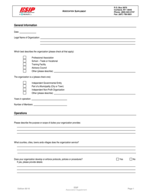 ESIP-Association Supp-Multistatedoc Medicare DMEPOS Application Single NPI Number ONLY