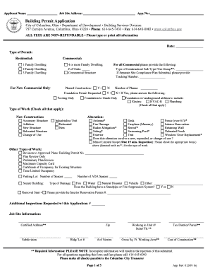 Building Permit Application
