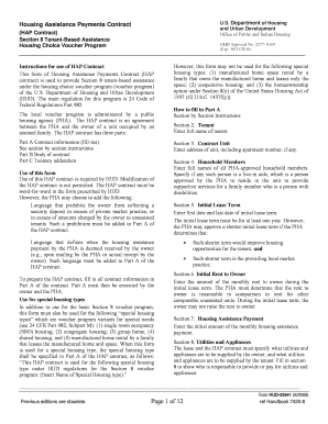 Housing Assistance Payments Contract