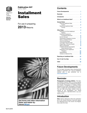 IRS Publication 537 Installment Sales