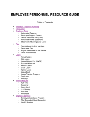 IRS Employee Personnel Resource Guide
