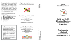 Maryland MOSH Training Registration Form