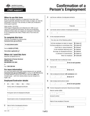 Child Support Deduction Form