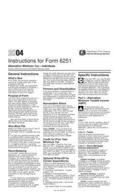 Instructions for Form 6251
