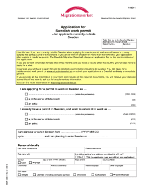 Swedish Work Permit Application
