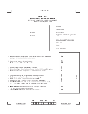 Pennsylvania Income Tax Return