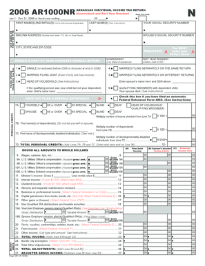 Arkansas Individual Income Tax Return