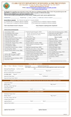 Clark County Annual Operational Fire Permit