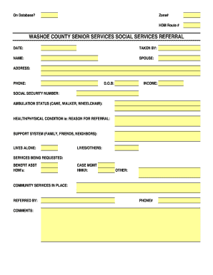 Blank travel itinerary template - REFERRAL FORM TEMPLATE.xls - washoecounty