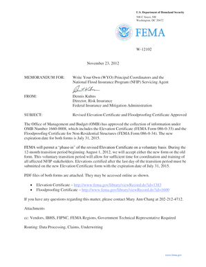 FEMA Elevation Certificate