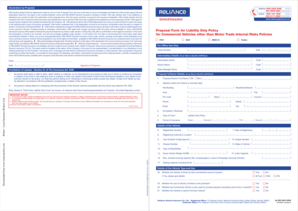 Reliance General Insurance Proposal Form