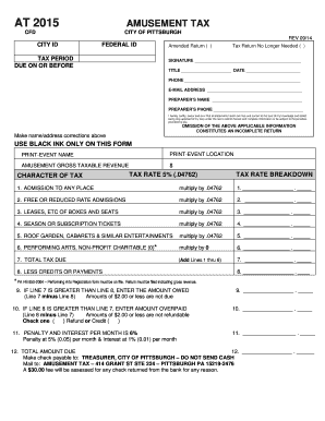 Fillable Online apps pittsburghpa USE BLACK INK ONLY ON THIS FORM ...
