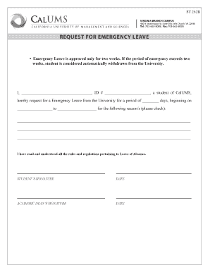 emergency leave