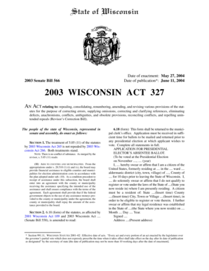 Wisconsin Presidential Elector Absentee Ballot Application