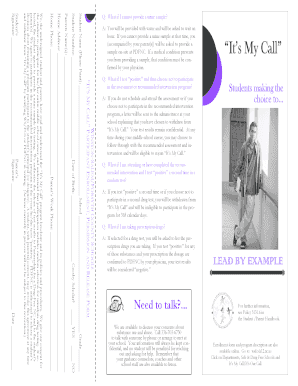 It’s My Call Student Enrollment Form