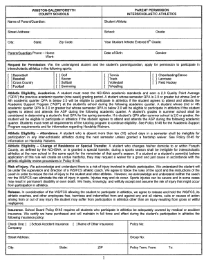 WS/FCS Athletic Participation Form - Winston-Salem/Forsyth County ...