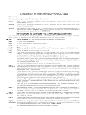 North Carolina State Health Plan Attestation and Annual Enrollment Forms