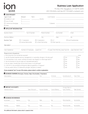Business Loan Application Form
