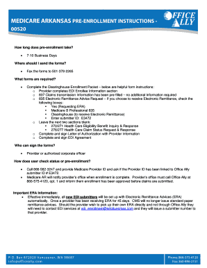 Medicare Arkansas Pre-Enrollment Instructions