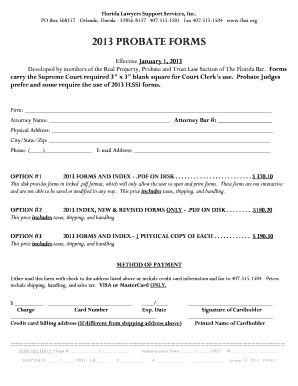 2013 Florida Probate Forms