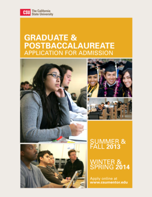 California State University Graduate Application