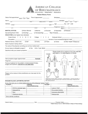 Patient History Form