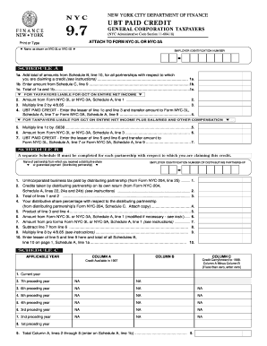 NYC UBT Paid Credit Form