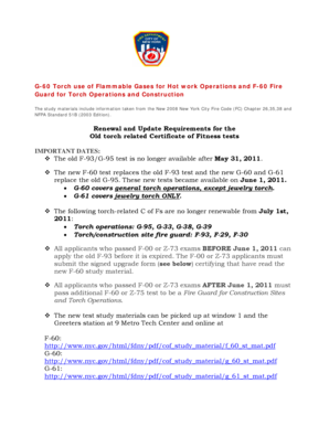 F-60 Fire Guard for Torch Operations and Construction