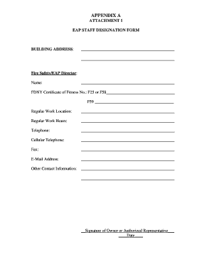 EAP Staff Designation Form