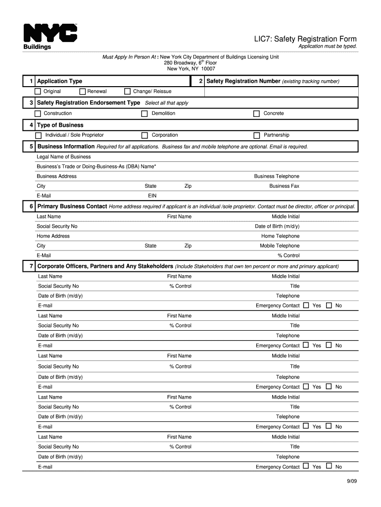 registration new york Preview on Page 1