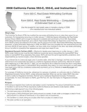 California Real Estate Withholding Certificate