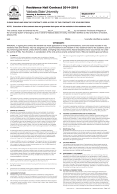 Residence Hall Contract